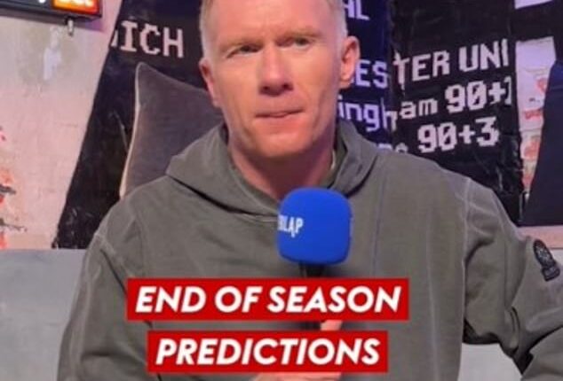 Paul Scholes has tipped Arsenal for double heartbreak in his end-of-season predictions