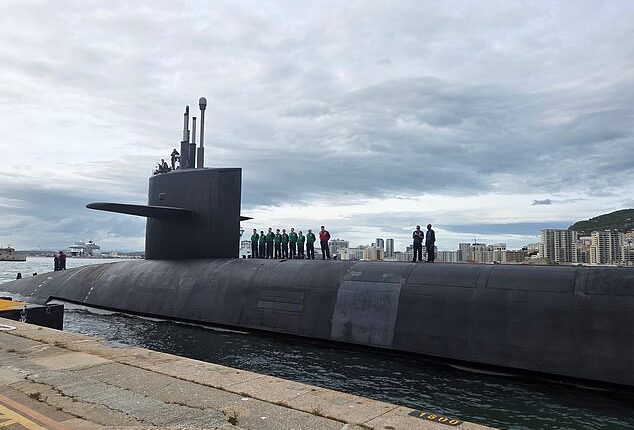 The location of nuclear-armed US Navy submarine has been revealed by the Pentagon as Donald Trump has admitted the ceasefire between the United States and Iran is 'on life support'