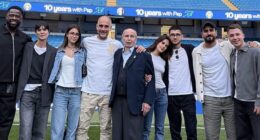 Pep Guardiola called his estranged wife Cristina Serra an 'exceptional woman' in his speech
