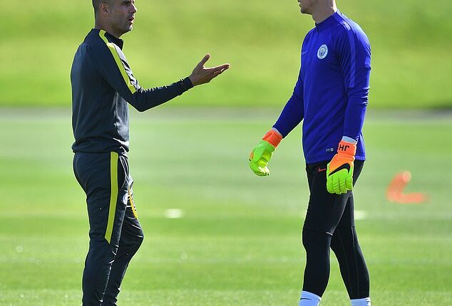 Guardiola left Hart out at the start of the campaign in favour of Willy Caballero, before the arrival of Claudio Bravo pushed the England international further down the pecking order