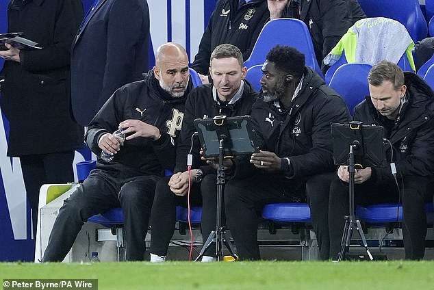 Pep Lijnders (centre) has revealed why he is following Pep Guardiola (left) out of Man City