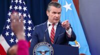 Pete Hegseth accused Sen. Mark Kelly of 'blabbing' about a classified Pentagon briefing and said Defense Department lawyers would be reviewing the remarks