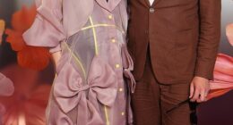 Pregnant Laura Whitmore joined husband Iain Stirling at Apple TV's BAFTA Brunch at 180 House in London on Saturday