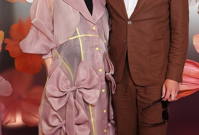 Pregnant Laura Whitmore joined husband Iain Stirling at Apple TV's BAFTA Brunch at 180 House in London on Saturday