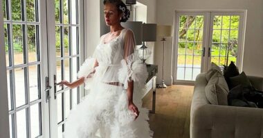 Paris Fury has shared her pride over her 'beautiful' daughter Venezuela as she posted pictures from the morning of her wedding to husband Noah Price
