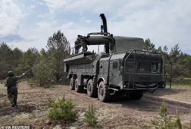 Putin's nuclear build-up on NATO's doorstep: Russia transports nukes to Belarus as allies rehearse strikes on the West