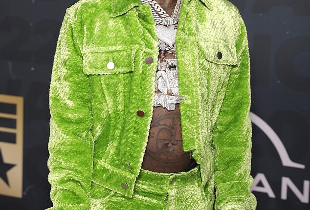 Rapper Kodak Black has been arrested in Florida on a drug trafficking charge, adding to the legal woes of the 28-year-old star; (pictured 2022)