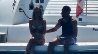 Kylian Mbappe and his girlfriend Ester Exposito flew to Sardinia as Real Madrid played Espanyol this weekend