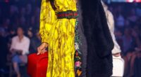 Paris Hilton looked unrecognizable as she stormed the catwalk at the star-studded GucciCore Fashion Show in New York City on Saturday night