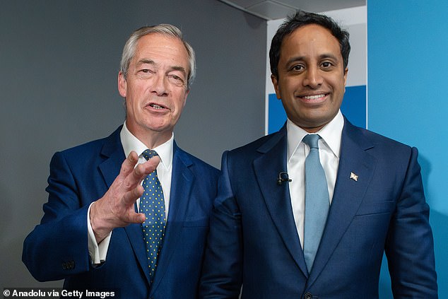 Reform UK Home Affairs spokesman (R) Zia Yusuf said the policy will 'put British people first'