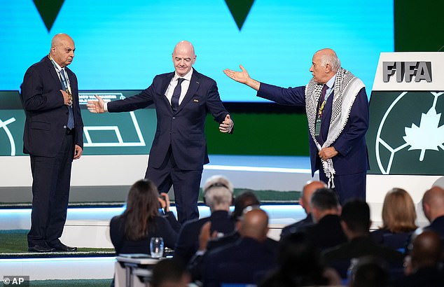 FIFA president Gianni Infantino failed in an effort to get the football chiefs of Israel and Palestine at the governing body's Congress