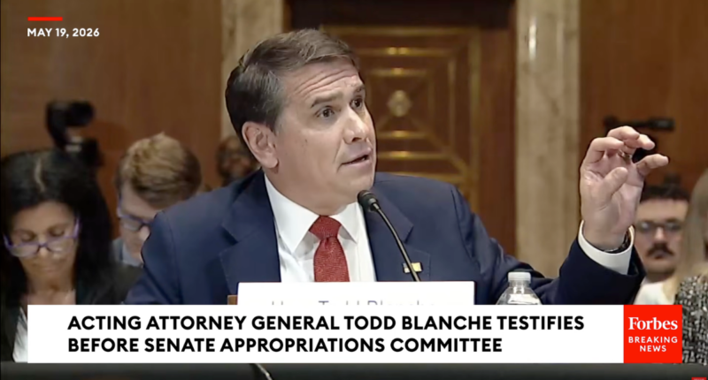Todd Blanche testifies about $1.776 Billion Anti-Weaponization Fund