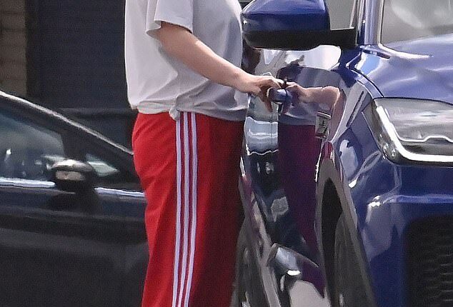 Rhian Sugden was seen for the first time since Vernon Kay and Tess Daly announced their split, as she ran errands in Manchester on Monday