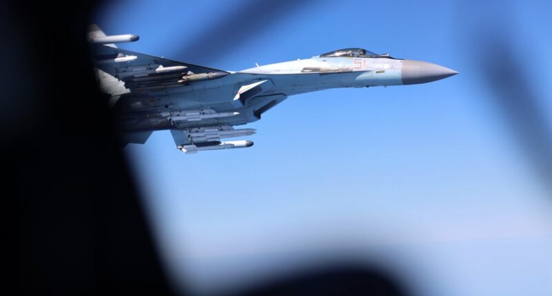 Russian fighter jets fly ‘dangerously’ close to RAF spy plane over Black Sea