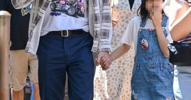 Ryan Gosling and his longtime partner Eva Mendes celebrated their youngest daughter Amada's ninth birthday in Disneyland on Wednesday
