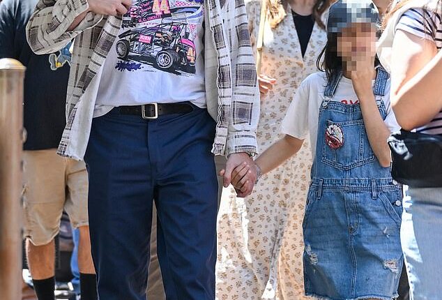 Ryan Gosling and his longtime partner Eva Mendes celebrated their youngest daughter Amada's ninth birthday in Disneyland on Wednesday