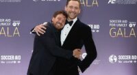 Sam Thompson and Tom Hiddleston's unlikely bromance was on full display as the delighted pair reunited at the Soccer Aid For UNICEF gala on Thursday.