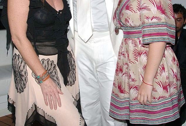 Sarah and Eugenie with P.Diddy... the rapper was said to be obsessed with the Royal Family
