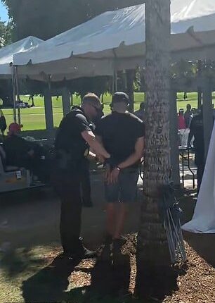 A man was taken into custody by secret service agents at Donald Trump's Florida golf course