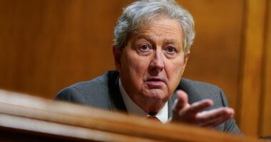 Louisiana Republican John Kennedy on Capitol Hill in Washington, DC, on February 10, 2026