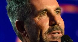 Appearance: Simon Cowell took to the stage at the Royal Variety Performance 2022 at London's Royal Albert Hall on Thursday evening, after sparking fan concern