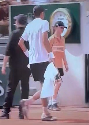 Tennis star Rafael Jodar has been accused of pushing a ball girl out of his way at the French Open