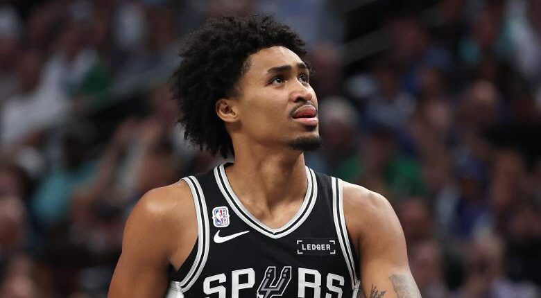 San Antonio Spurs star Dylan Harper left with a right hamstring injury in Game 2 against the Oklahoma City Thunder.