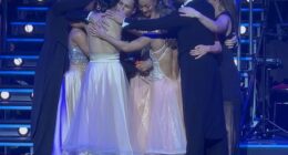 Strictly Come Dancing stars Luba Mushtuk and Gorka Marquez bid an emotional farewell to the BBC show as the professionals' tour reached its conclusion on Saturday