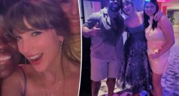 Taylor Swift rocks TK in new photos from Chiefs player George Karlaftis' Greece wedding