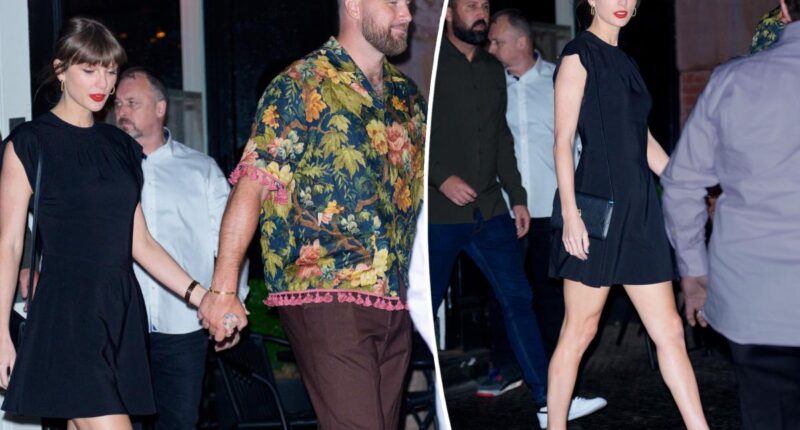 Taylor Swift wears LBD for Travis Kelce date night