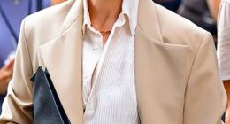 Meryl Streep during filming for The Devil Wears Prada 2