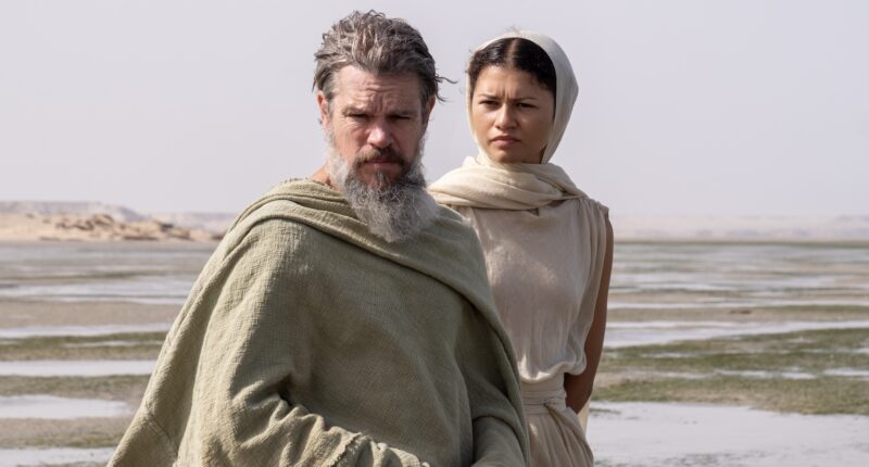 Matt Damon and Zendaya in The Odyssey