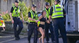 Police made arrests as they launched a crackdown against unruly youths on Bournemouth beach during the half term heatwave