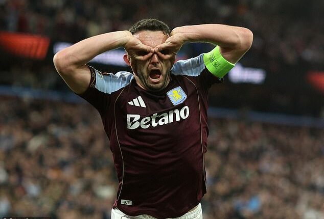 ‘He is very intelligent,’ says Villa manager Unai Emery of his captain John McGinn. ‘Adapting to play at the highest level was an effort for him... but he has done it'