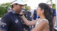 Aaron Rai's wife, Gaurika Bishnoi, was there to celebrate his major championship victory