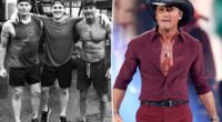 Tim McGraw displays ripped abs in photo with his brothers