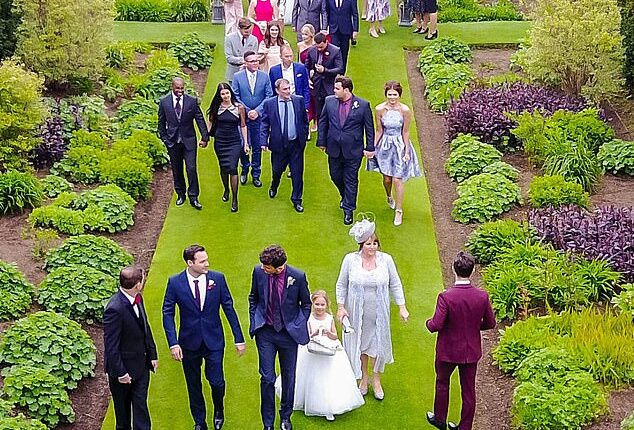 Tom Daley has shared some very candid and previously unseen wedding snaps (pictured) as he celebrates his ninth anniversary with husband Dustin Lance Black