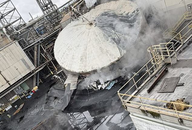 Multiple people have been killed and several more are missing after a chemical vat imploded at a paper mill in Washington state. The tank contained a chemical brew known as 'white liquor,' a corrosive substance that consists mainly of sodium hydroxide and sodium sulfide