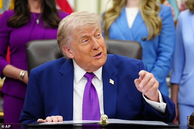 President Donald Trump speaks at an event about maternal healthcare, Monday, May 11, 2026, in the Oval Office of the White House, in Washington