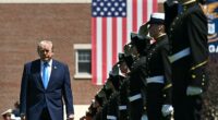 President Donald Trump delivered a colorful commencement address at the US Coast Guard Academy on Wednesday, blending hardline foreign-policy warnings with an ultimate dad-speech style in which he fawned over the physiques of graduates and wiped away student disciplinary records