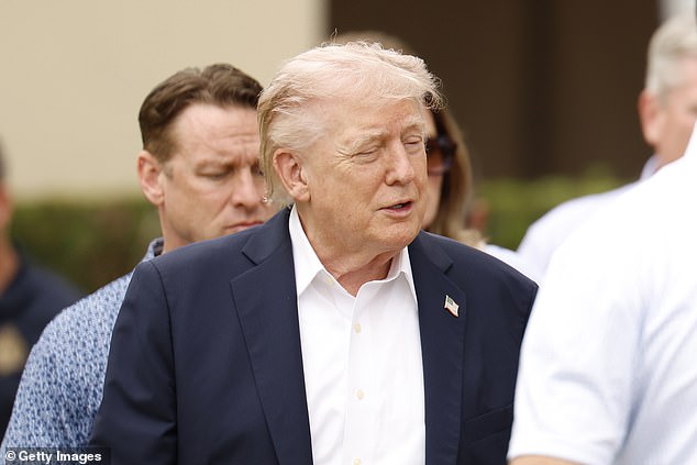 Donald Trump made a lowkey entrance as he arrived for the Cadillac Championship 2026