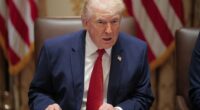 In the post, Trump said his 'amazing and unprecedented Naval Blockade' of the oil passageway would now be lifted, telling stranded crews they could start 'heading home' to their families