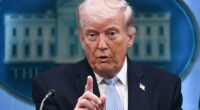 Donald Trump has vowed to pursue the 'sick' leaker who revealed that the US was searching for a second missing airman after a fighter jet was downed over Iran. The President said during a Monday briefing that the unnamed media company behind the report would be forced to give up the source or face jail. 'We're gonna go to the media company that released it and we're gonna say: "National security: Give it up or go to jail,"' Trump said. Two airmen went missing when their F-15E fighter jet was shot down behind enemy lines on Good Friday. The pilot was rescued within hours but the jet's weapons system operator (WSO) remained missing until Sunday morning.