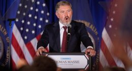 Massie - a persistent critic of Trump over the Iran war and the Epstein files - lost his bid for reelection on Tuesday
