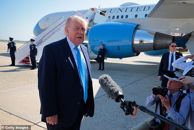 Donald Trump threatened to drive a Fox News reporter's fiancé out of Congress over his votes against the President, warning the 'RINO' Republican that crossing him 'usually doesn't work out well' for GOP lawmakers