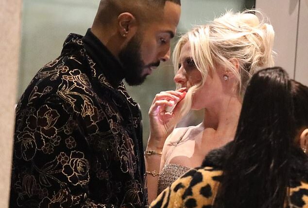 Tyler West had a cosy chat with Love Island's Chloe Burrows at a hotel after the Brit Awards 2024 in London on Saturday night