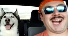 Andrew Beckham (pictured), a member of the Colorado National Guard, has accused his pet sitter of stealing his dog Maverick along with his car before leaving the animal for dead