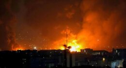 The US launched what officials described as narrowly targeted 'self-defense strikes' inside Iran on Monday night. Pictured, file photo of a missile strike in Tehran from March