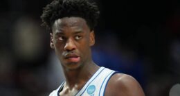 AJ Dybantsa #3 of the BYU Cougars is one player at stake with the NBA draft lottery looming.