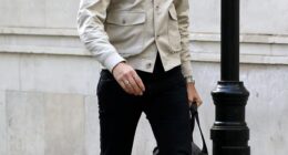 Vernon Kay had a spring in his step as he returned to work at BBC Radio 2 on Monday after spending the weekend with his estranged wife Tess Daly